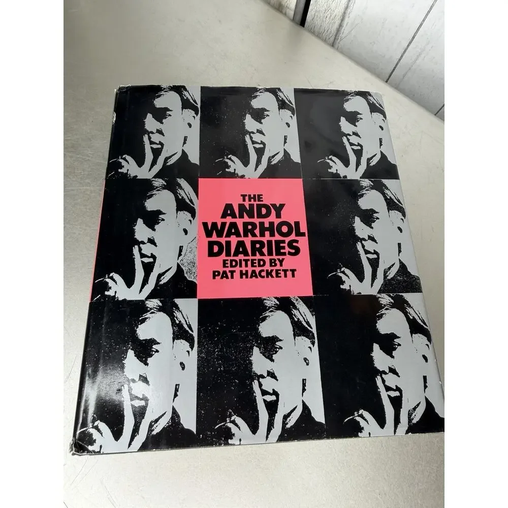 Vintage THE ANDY WARHOL DIARIES 1989 HC DJ Warner Books 1st Printing
